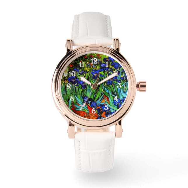 Van Gogh painting, Irises, Watch (Front)