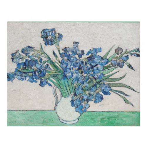 Van Gogh Painting of Irises 1890 Faux Canvas Print