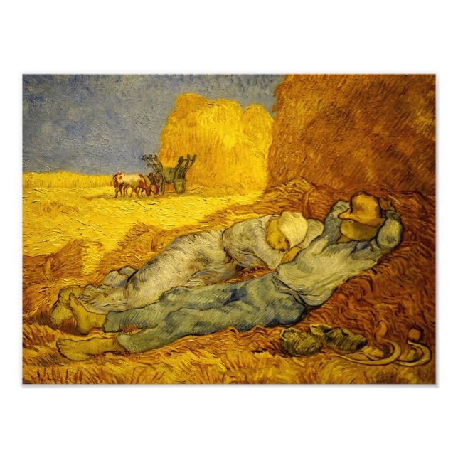 Van Gogh Painting of Noon Rest from Work Photo Print (Front)