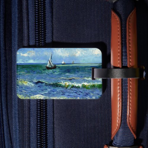 Van Gogh painting Seascape Luggage Tag