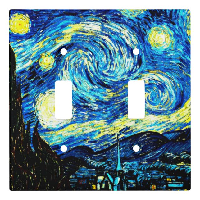 Van Gogh painting, Starry Night  Light Switch Cover (Front)