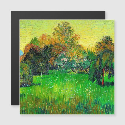 Van Gogh painting, The Poet's Garden (Front/Back)