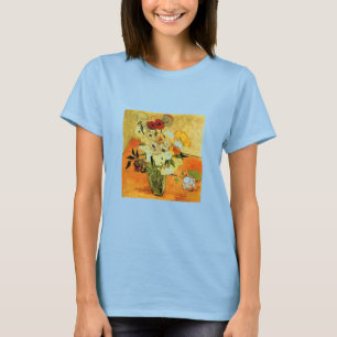 Van Gogh Painting Whimsical Blossoms Flowers Vines T-Shirt