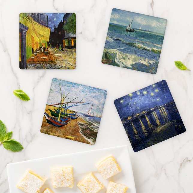 Van Gogh Paintings Coaster Set (In Situ)