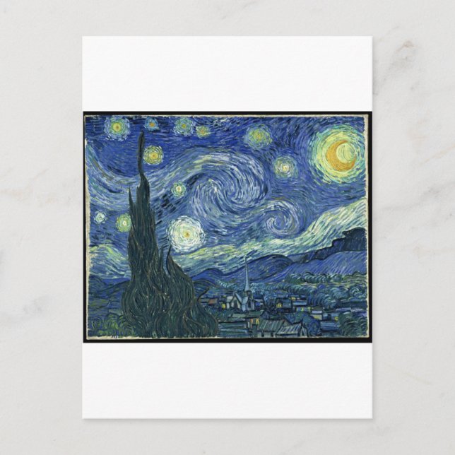 Van Gogh Paintings: Starry Night Van Gogh Postcard (Front)