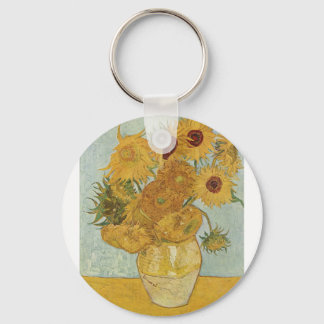 Van Gogh Paintings: Van Gogh Sunflowers Keychain