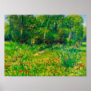 Van Gogh Park at Asnières in Spring Poster