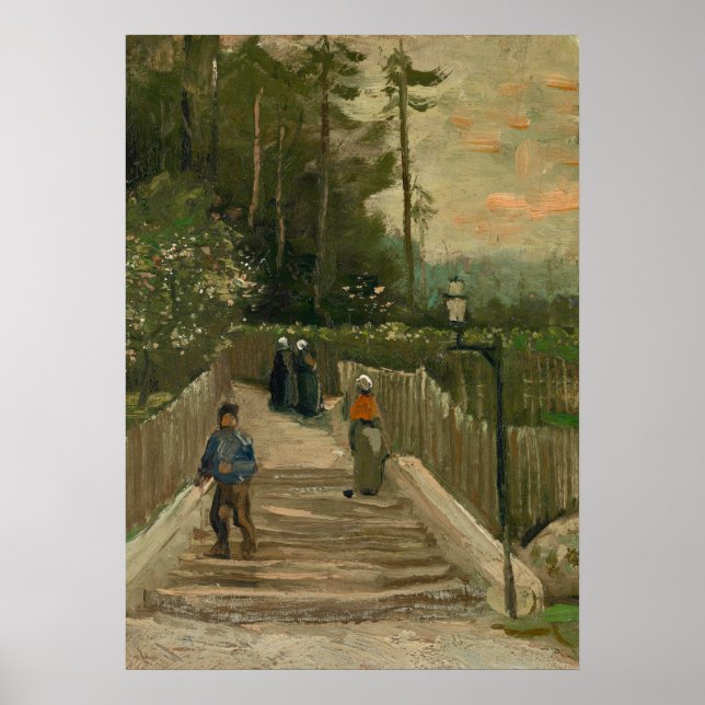 Van Gogh Path in Montmartre Poster (Front)
