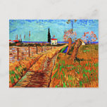 Van Gogh - Path through a Field with Willows Postcard<br><div class="desc">Path through a Field with Willows,  famous painting by Vincent van Gogh</div>