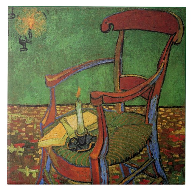 Van Gogh - Paul Gauguin's Armchair, Ceramic Tile (Front)