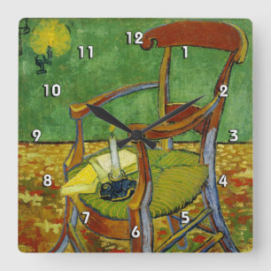 Van Gogh Paul Gauguin's Armchair (F499) Square Wall Clock
