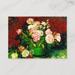 Van Gogh Peonies and Roses Enclosure Card