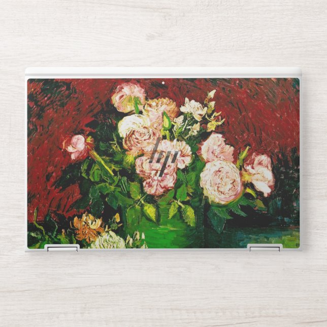 Van Gogh Peonies and Roses HP Laptop Skin (Front)