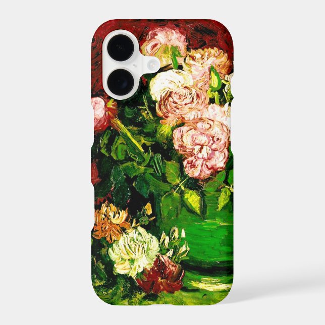 Van Gogh Peonies and Roses iPhone Case (Back)