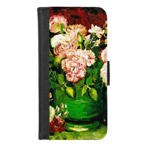 Van Gogh Peonies and Roses iPhone 87 Wallet Case