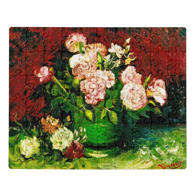 Van Gogh Peonies and Roses Jigsaw Puzzle (Puzzle Horizontal)
