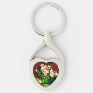 Van Gogh Peonies and Roses Keychain