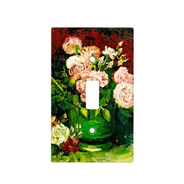 Van Gogh Peonies and Roses Light Switch Cover (Front)