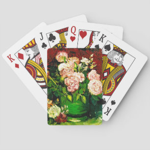 Van Gogh Peonies and Roses Poker Cards