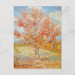 Van Gogh Pink Peach Tree in Blossom Postcard<br><div class="desc">Van Gogh Pink Peach Tree in Blossom postcard. Oil painting on canvas from 1888. Part of the Flowering Orchards series inspired by the blooming fruit trees of Arles France, Pink Peach Tree in Blossom is one of van Gogh’s most popular landscape paintings. Van Gogh cherished blossoming fruit trees in springtime,...</div>