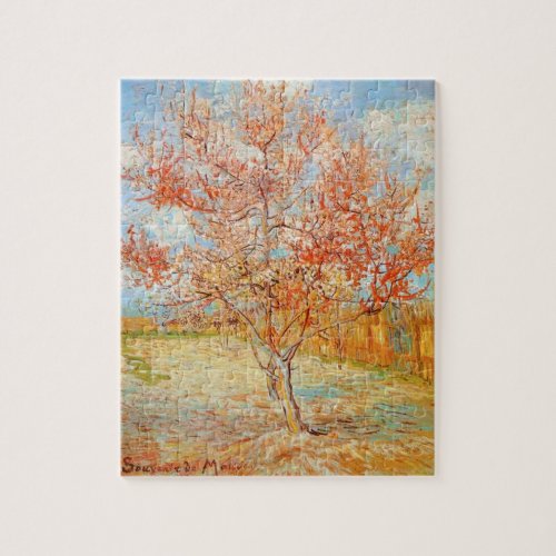 Van Gogh Pink Peach Tree in Blossom Puzzle