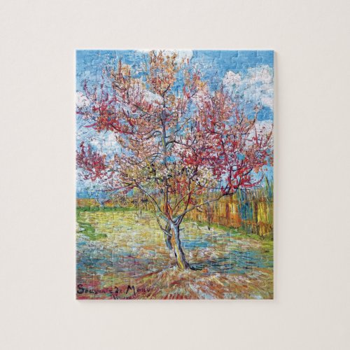 Van Gogh _ Pink Peach Trees Jigsaw Puzzle