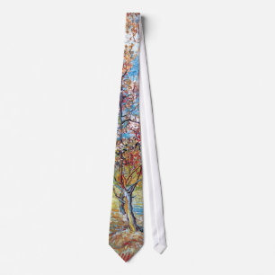 Van Gogh - Pink Peach Trees Neck Tie