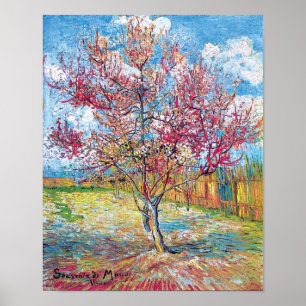 Van Gogh - Pink Peach Trees Poster