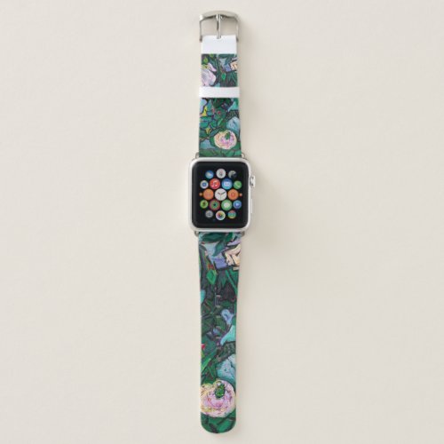 Van Gogh Pink Roses Apple Watch Band