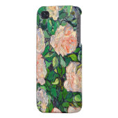 Van Gogh Pink Roses iPhone 4 iPhone Case (Back Left)