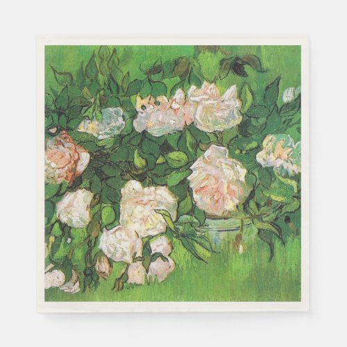 Van Gogh _ Pink Roses Napkins