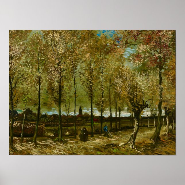 Van Gogh Poplars Near Nuenen Landscape  Poster (Front)