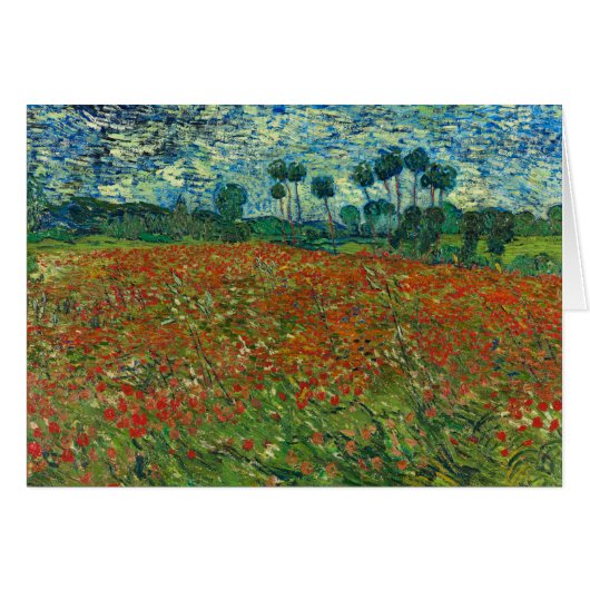 Van Gogh Poppy Field Cards (Front Horizontal)