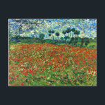 Van Gogh - Poppy Field, famous painting, Postcard<br><div class="desc">Poppy Field,  colorful painting by Vincent van Gogh</div>