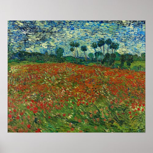 Van Gogh _ Poppy Field Poster