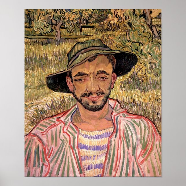 Van Gogh - Portrait of a Young Peasant Poster (Front)