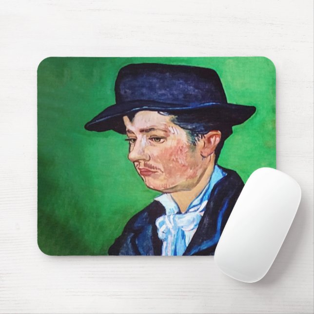 Van Gogh Portrait of Armand Roulin Mouse Pad (With Mouse)