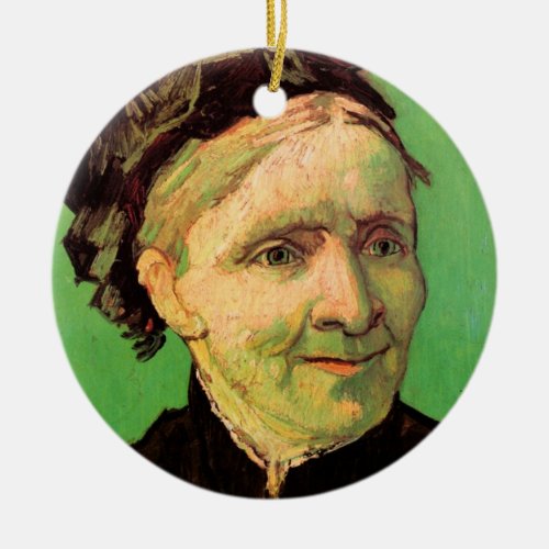 Van Gogh Portrait of Artists Mother Vintage Art Ceramic Ornament