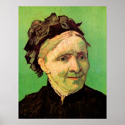 Van Gogh Portrait of Artists Mother Vintage Art Poster
