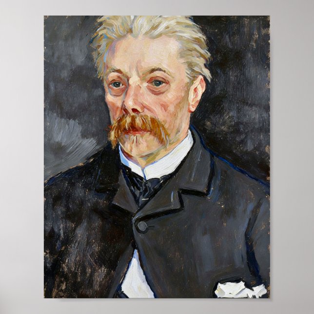 Van Gogh Portrait of Man with Mustache Poster (Front)