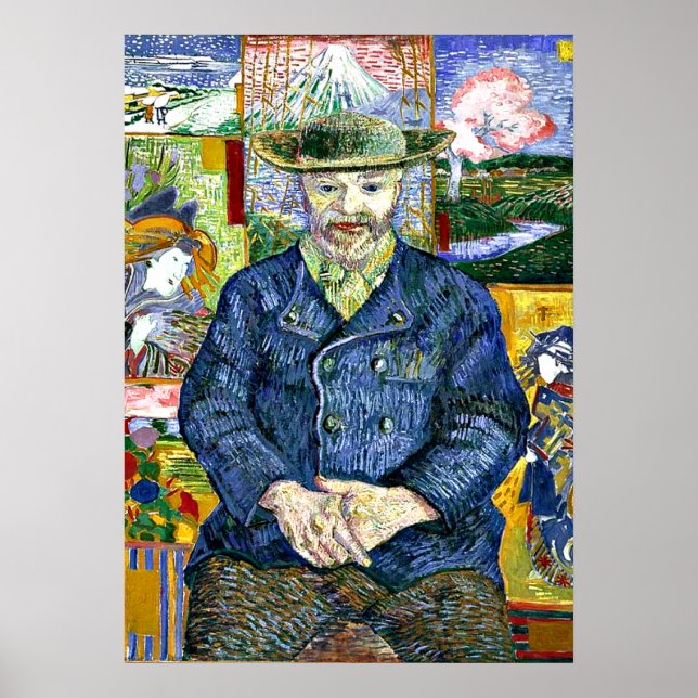 Van Gogh - Portrait of Pere Tanguy, fine art Poster (Front)