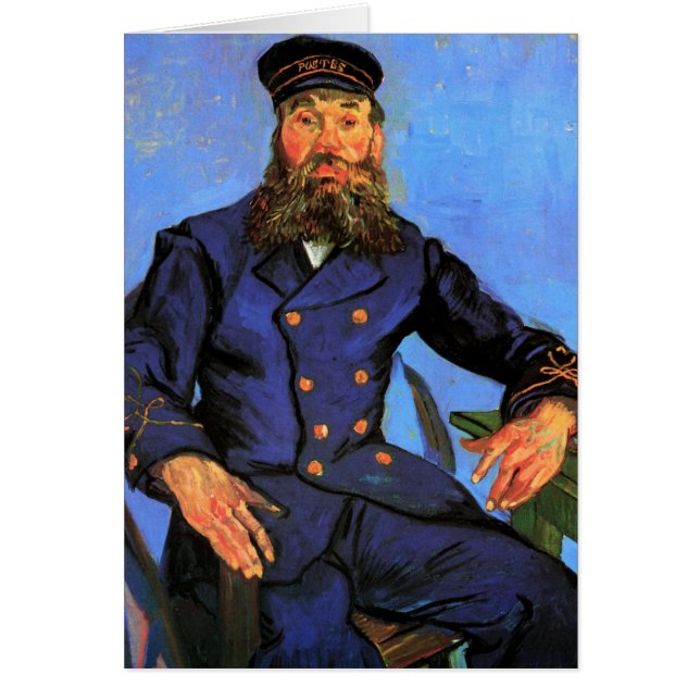 Van Gogh, Portrait of the Postman Joseph Roulin Cards (Front)