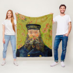 Van Gogh Postman. Portrait impressionism art Fleece Blanket<br><div class="desc">Van Gogh "The Postman (Joseph Roulin)" fleece blanket. Portrait impressionism art.</div>
