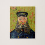 Van Gogh Postman. Portrait impressionism art Jigsaw Puzzle<br><div class="desc">Van Gogh "The Postman (Joseph Roulin)" puzzle.</div>