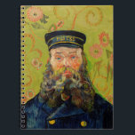 Van Gogh Postman. Portrait impressionism art Notebook<br><div class="desc">Van Gogh "The Postman (Joseph Roulin)" notebook. Portrait impressionism art.</div>