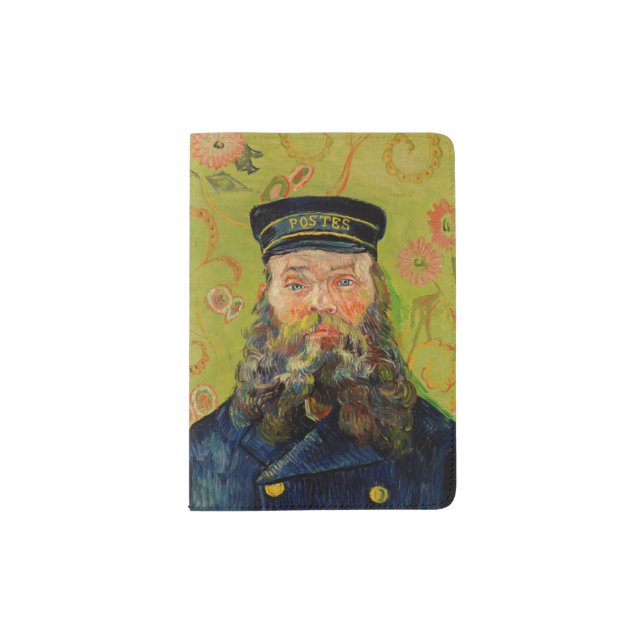 Van Gogh Postman. Portrait impressionism art Passport Holder (Front)