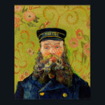 Van Gogh Postman. Portrait impressionism art Poster<br><div class="desc">Van Gogh "The Postman (Joseph Roulin)" poster.</div>