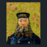 Van Gogh Postman. Portrait impressionism art Poster<br><div class="desc">Van Gogh "The Postman (Joseph Roulin)" poster.</div>