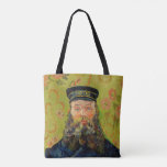 Van Gogh Postman. Portrait impressionism art Tote Bag<br><div class="desc">Van Gogh "The Postman (Joseph Roulin)" tote bag.</div>