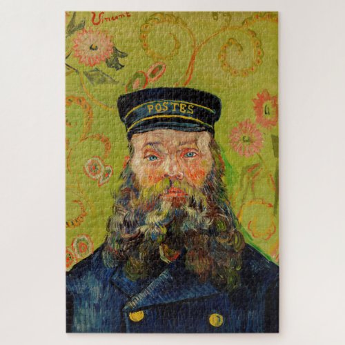 Van Gogh Postman Portrait Painting Old Antique Art Jigsaw Puzzle